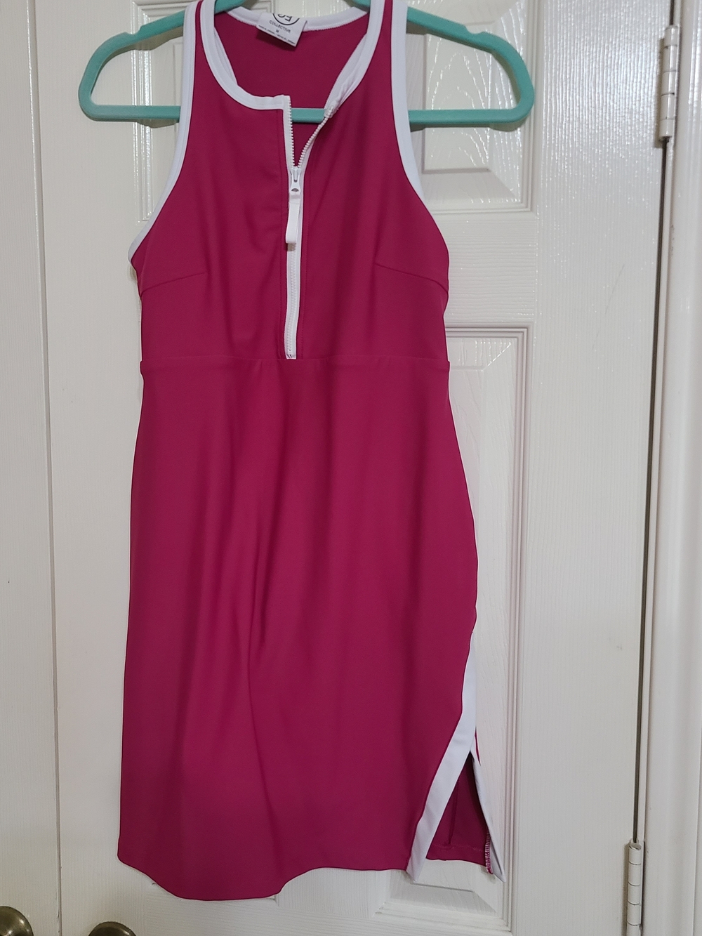 Women's Magenta Zip-Front Athletic Dress -  (No Brand)